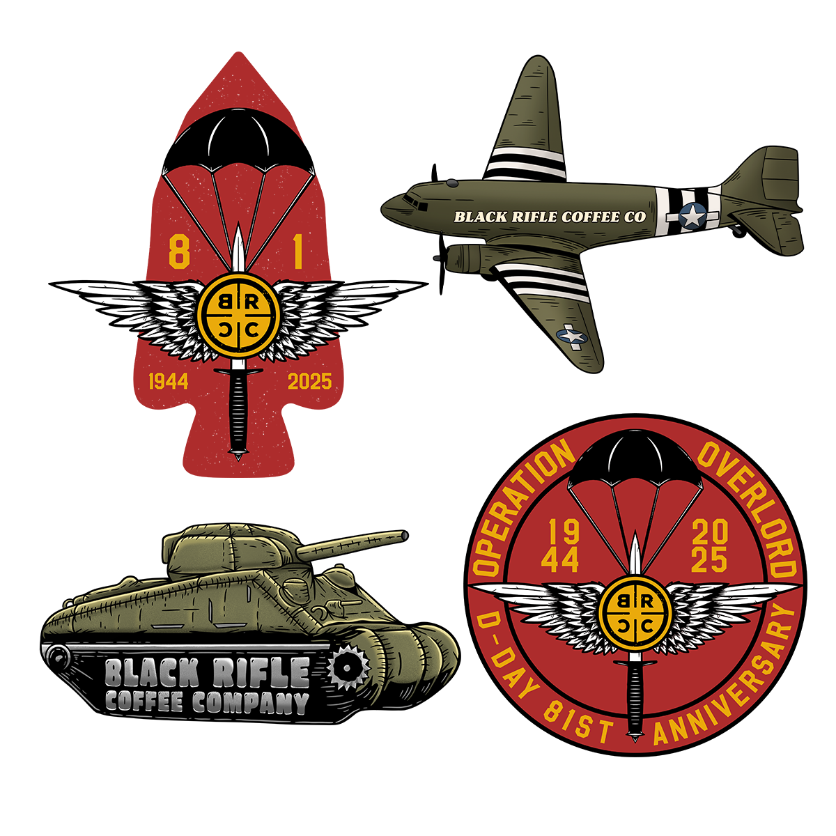 D-Day 81st Anniversary Sticker Pack