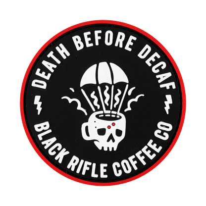 ParaMug Death Before Decaf PVC Patch
