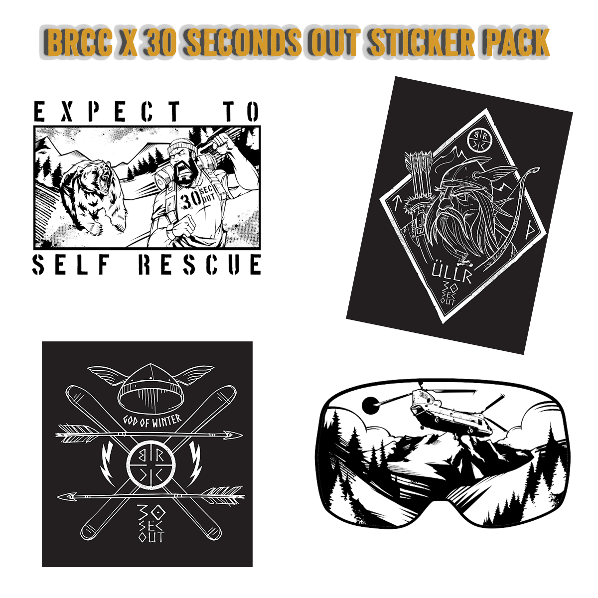 30 Seconds Out x BRCC Sticker Pack 64
