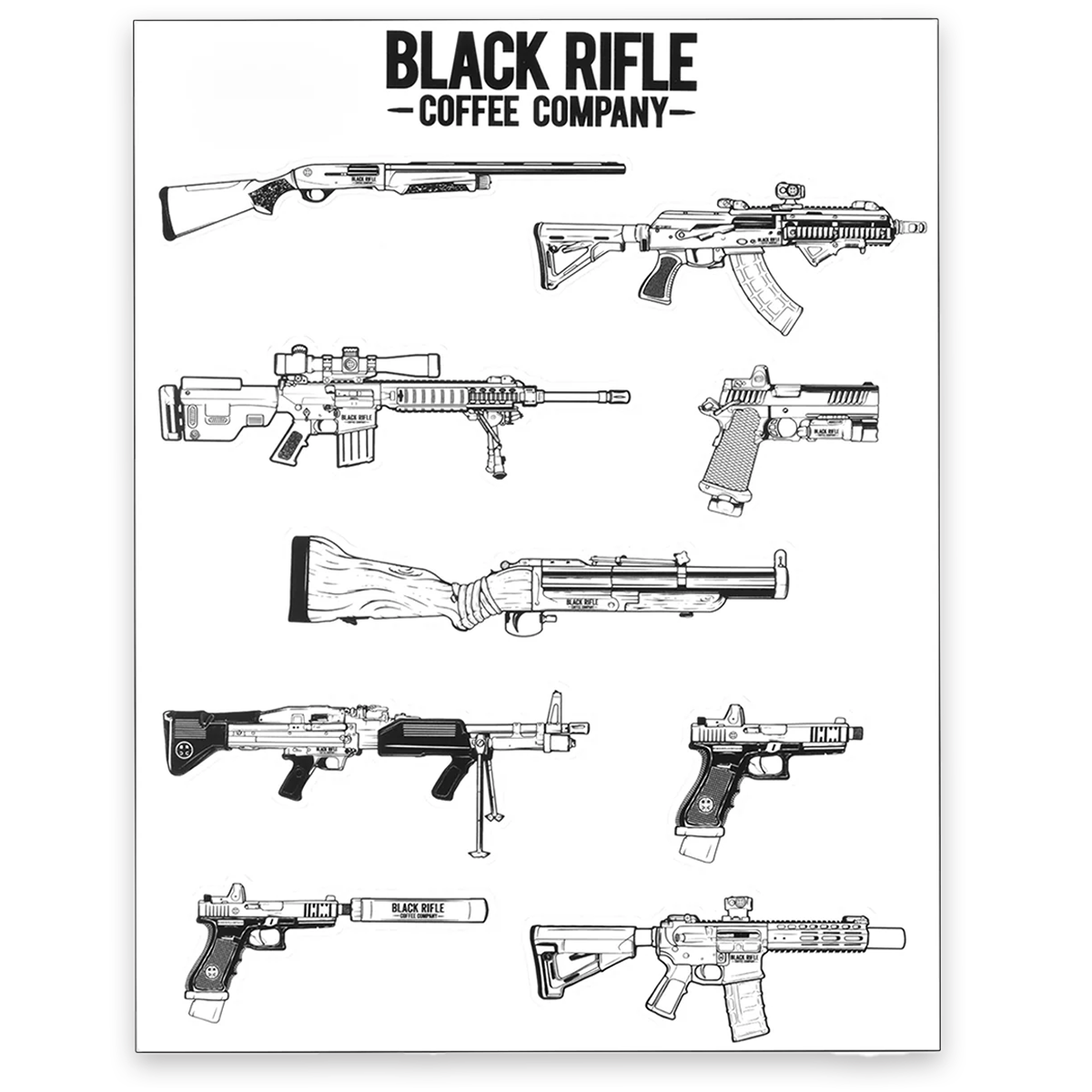 Die-Cut Gun Sheet (8.5x11")