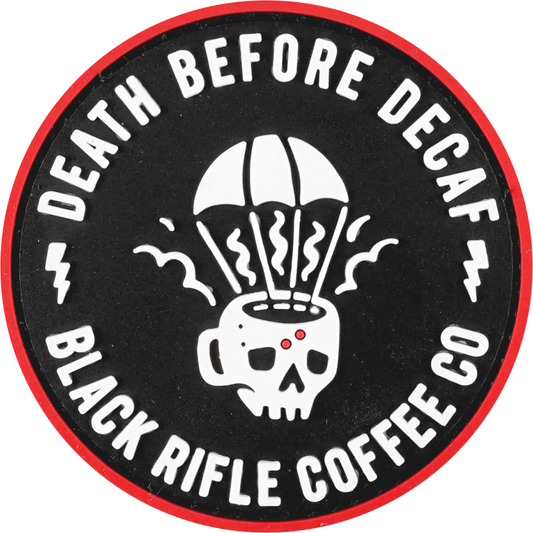 ParaMug Death Before Decaf PVC Patch